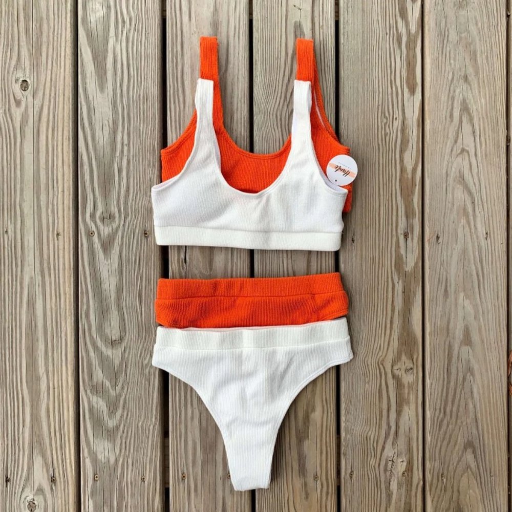 NWT Haute Swimwear Tarna Set White Small